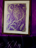 Purple Owl Painting