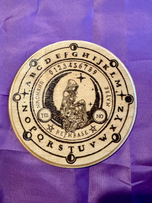 Hooded Figure & Moon Pendulum Board